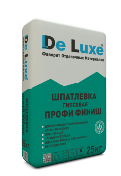 Гипсовая шпатлёвка De Luxe ПРОФИ ФИНИШ