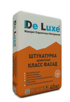 штукатурка цементная фасадная De Luxe Фасад