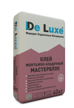 Клей для блоков из газобетона Мастерблок De Luxe