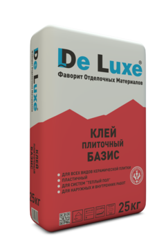 Плиточный клей для керамической плитки Базис De Luxe