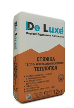 De Luxe Теплопол теплоизоляция под теплый пол