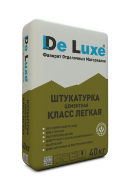 Цементная штукатурка De Luxe КЛАСС ЛЕГКАЯ 